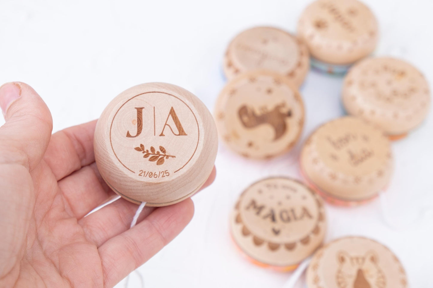 Yoyó de madera personalizado