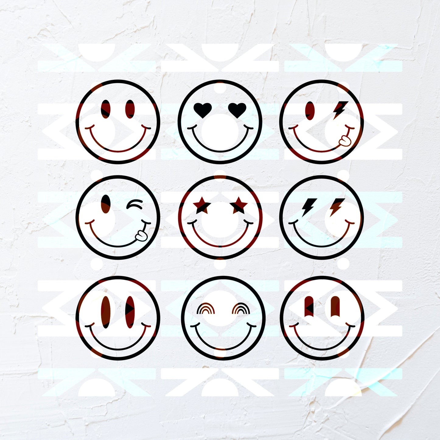 Cara sonriente Retro