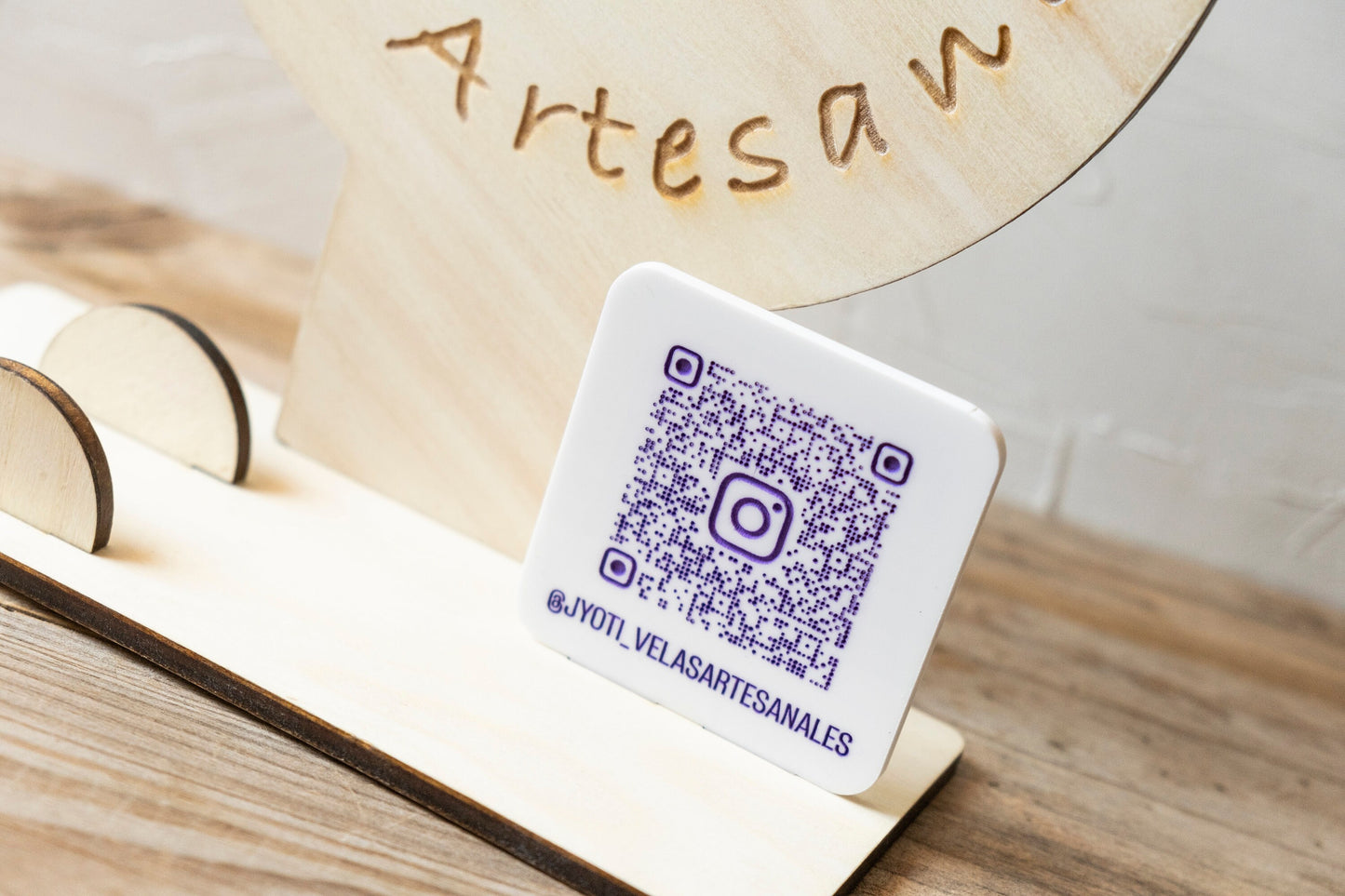 Cartel Circular +QR