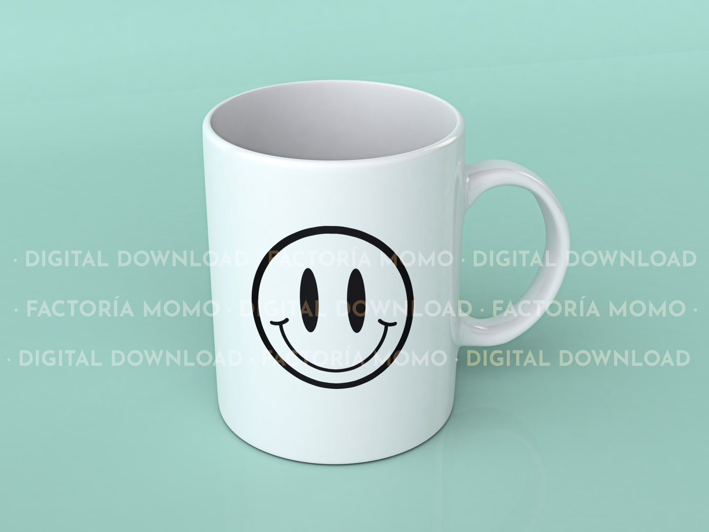 Cara sonriente Retro