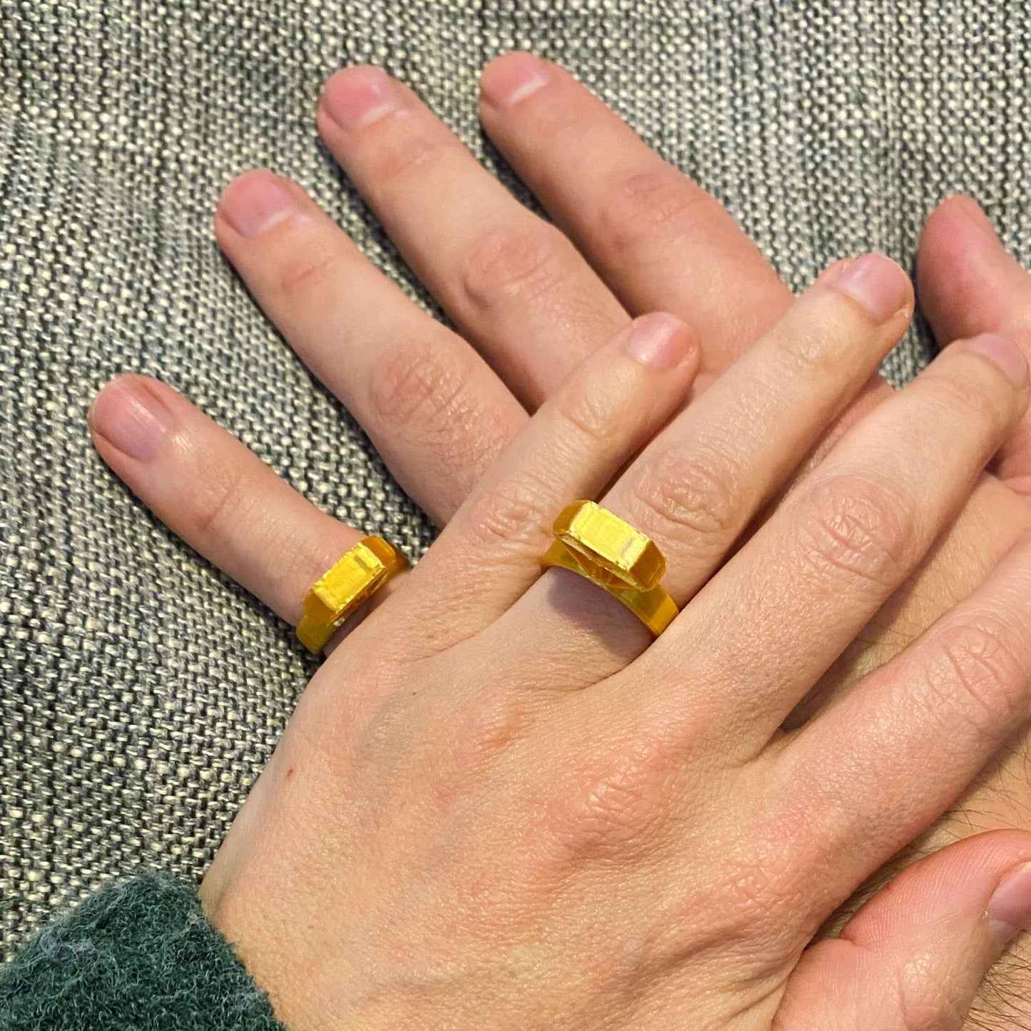 Anillo diamante en impresión 3D