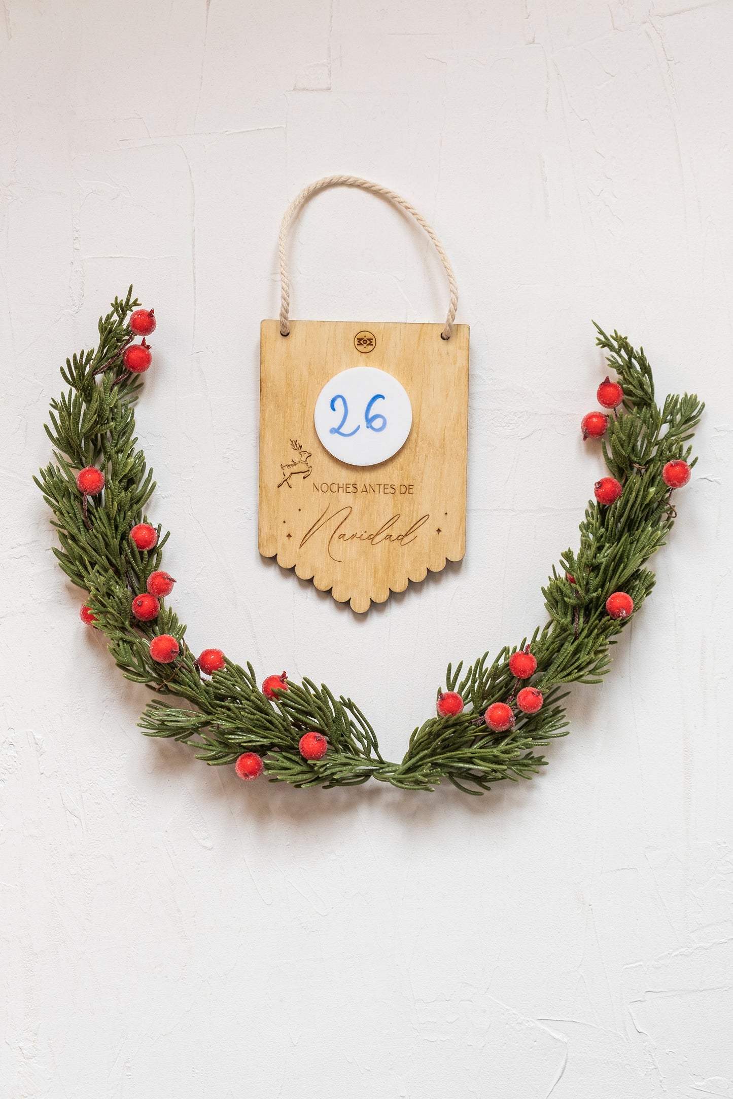 Cartelito cuenta atrás de Navidad