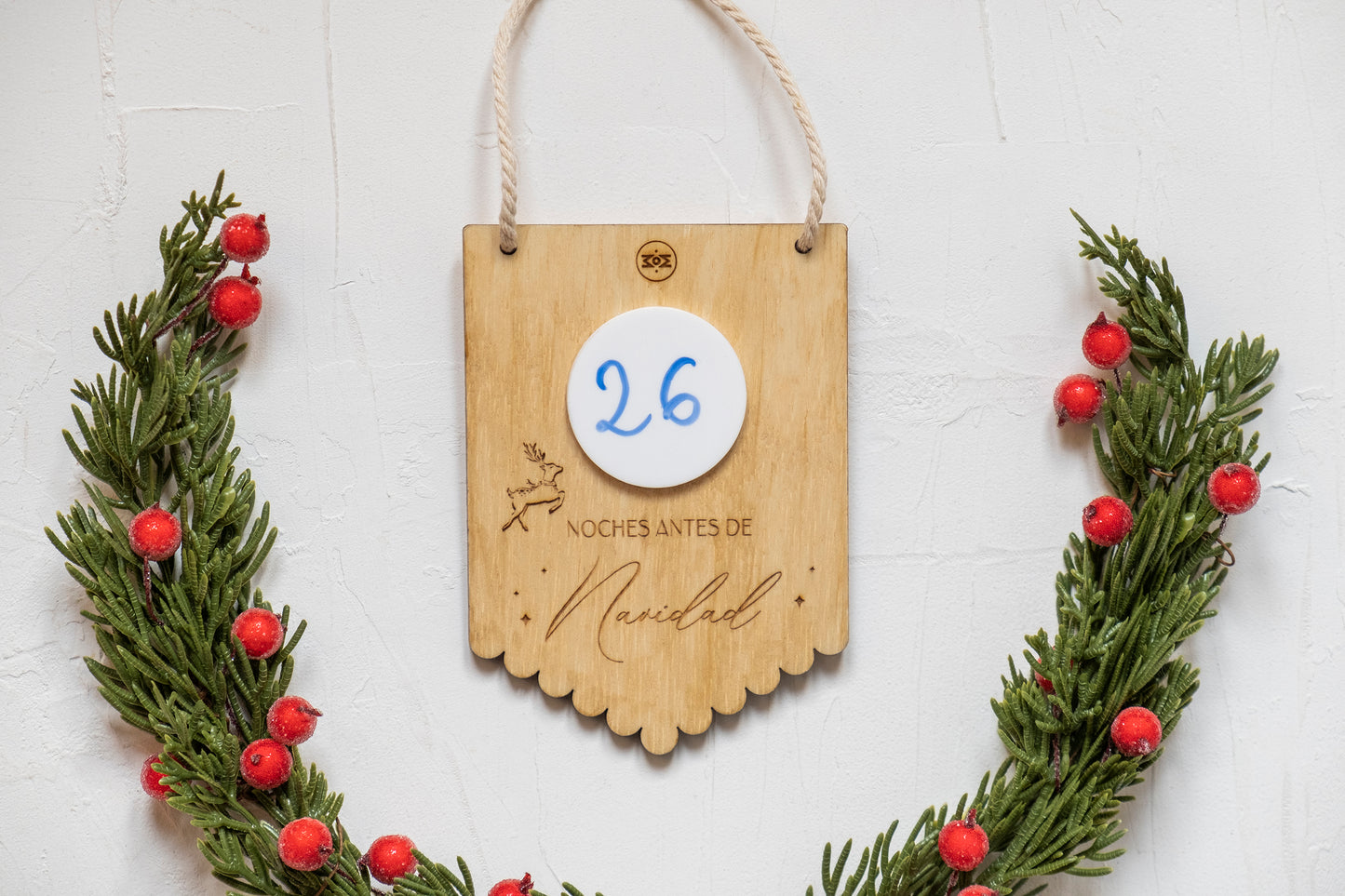 Cartelito cuenta atrás de Navidad