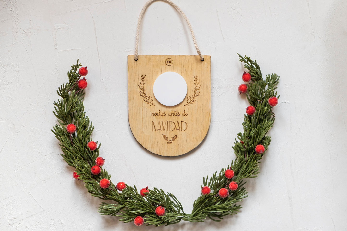 Cartelito cuenta atrás de Navidad