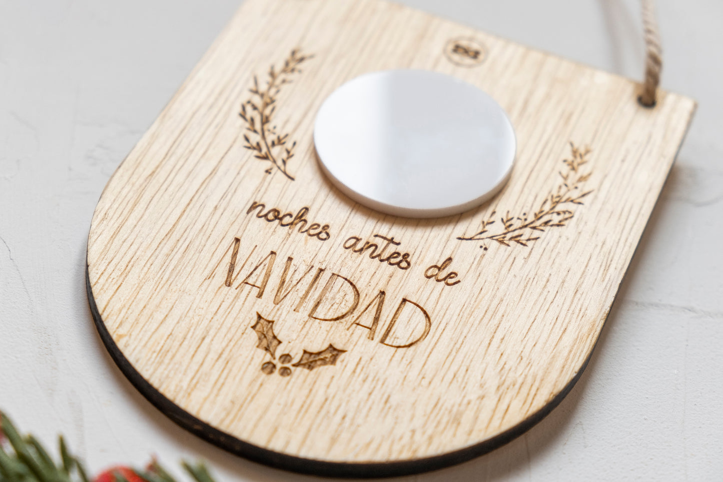 Cartelito cuenta atrás de Navidad