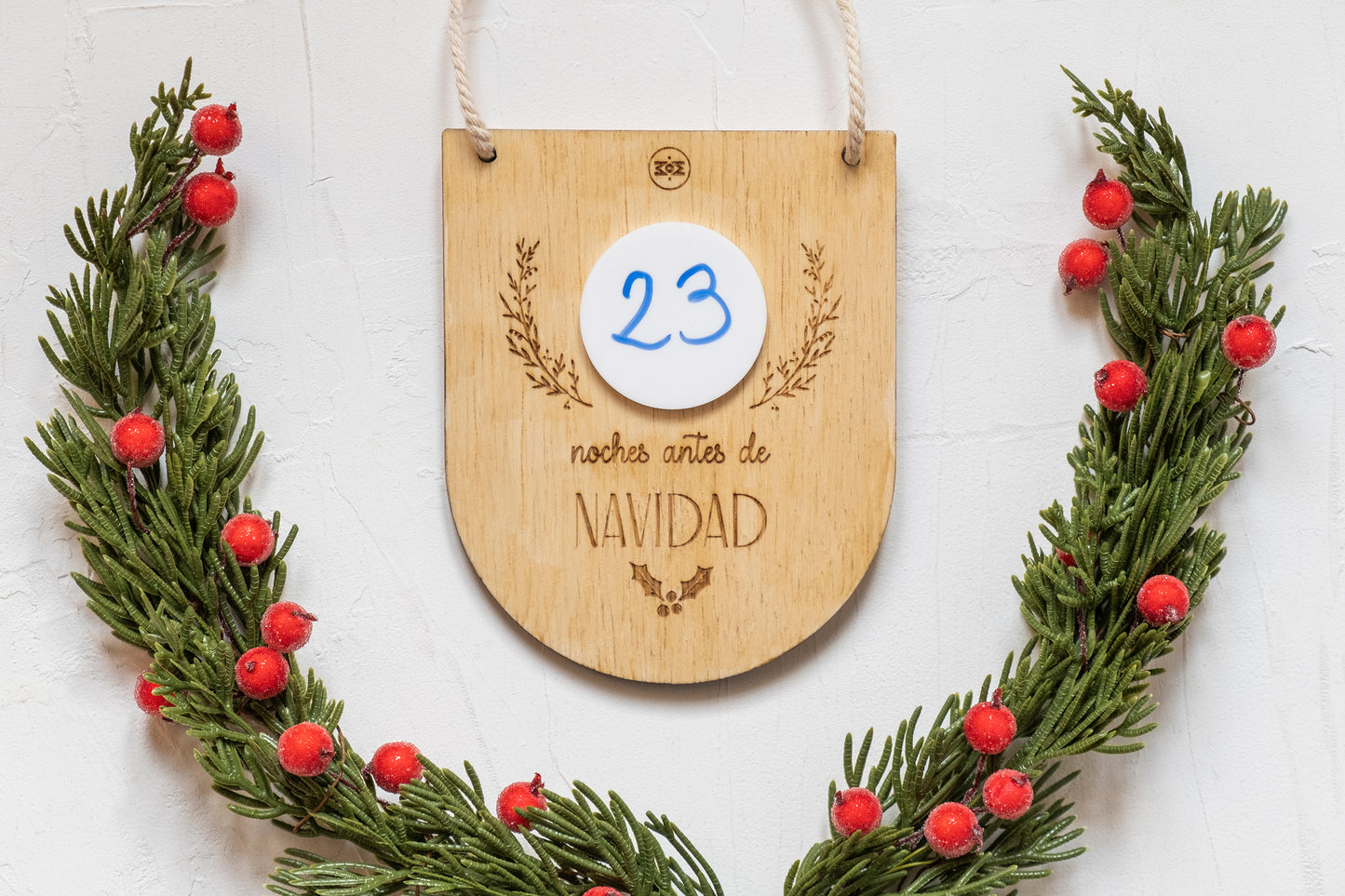 Cartelito cuenta atrás de Navidad
