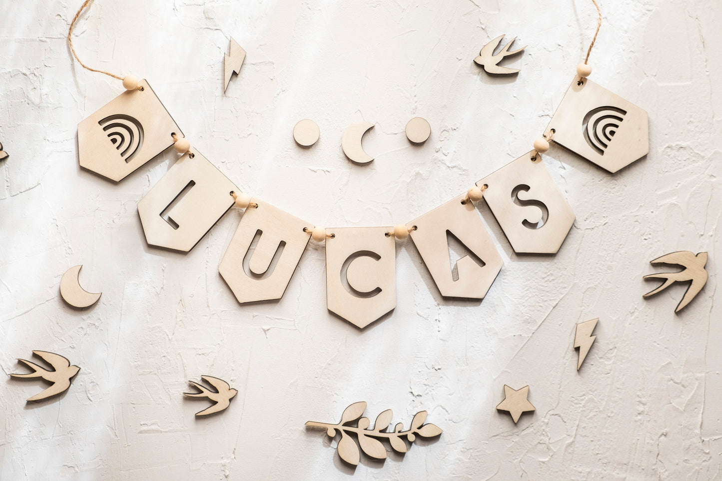 Guirnalda banderines de letras
