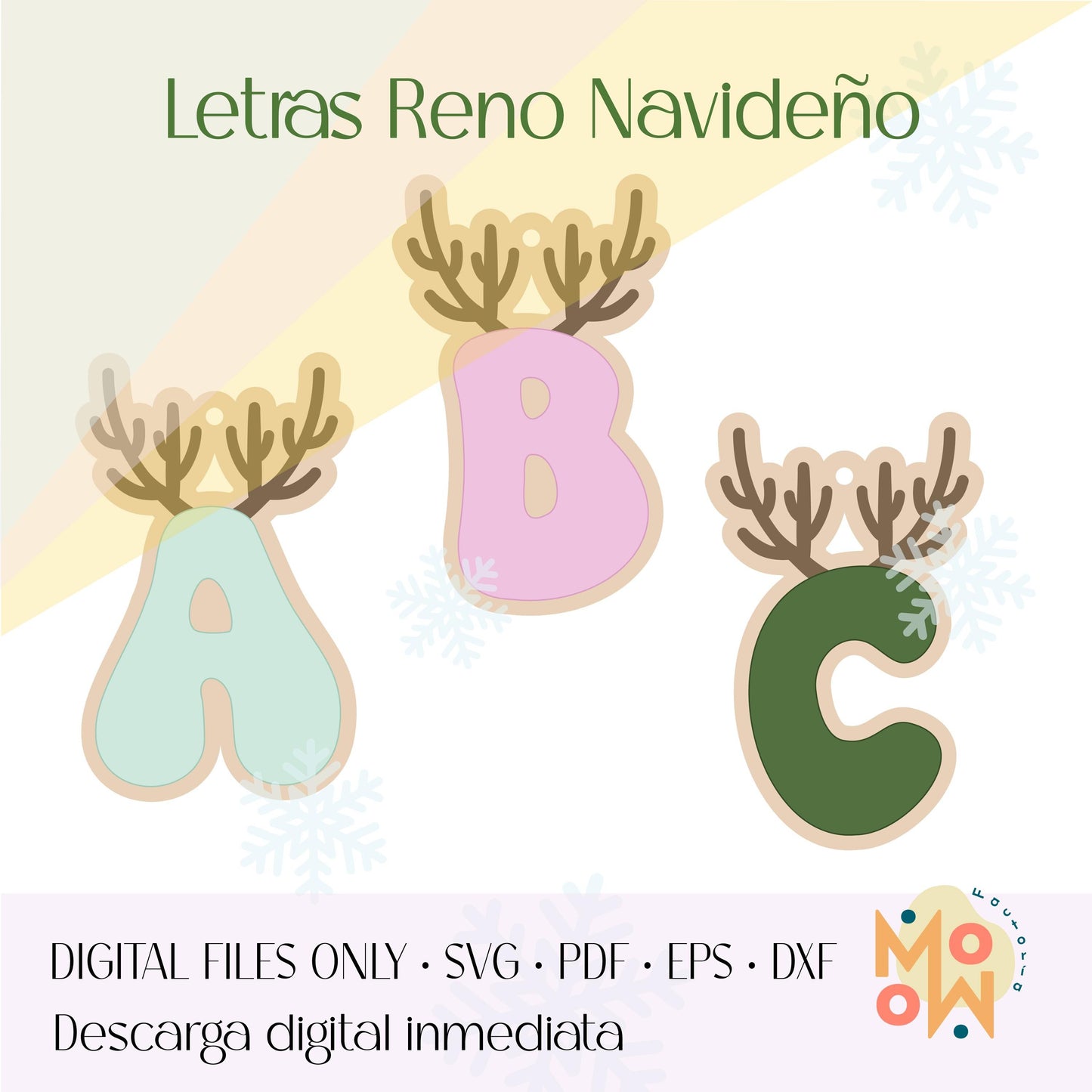 Letras Reno navideño