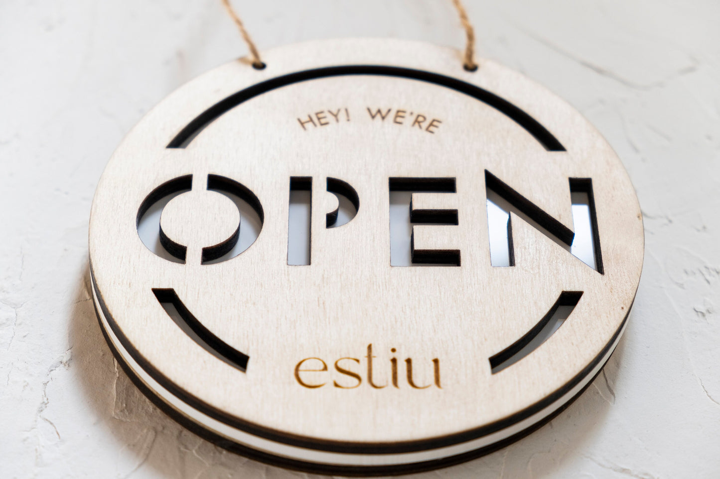 Letrero Premium Open/Close