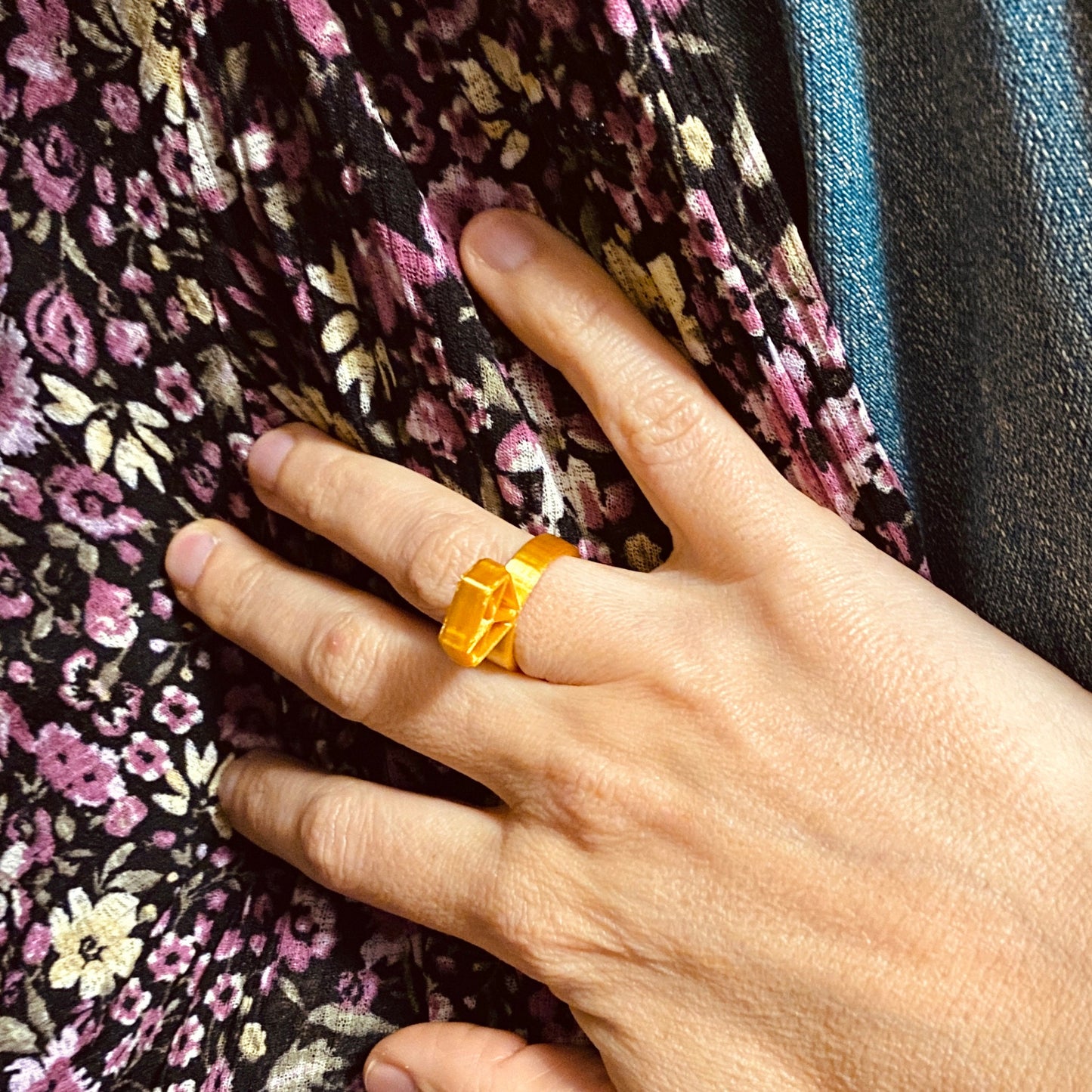 Anillo diamante en impresión 3D