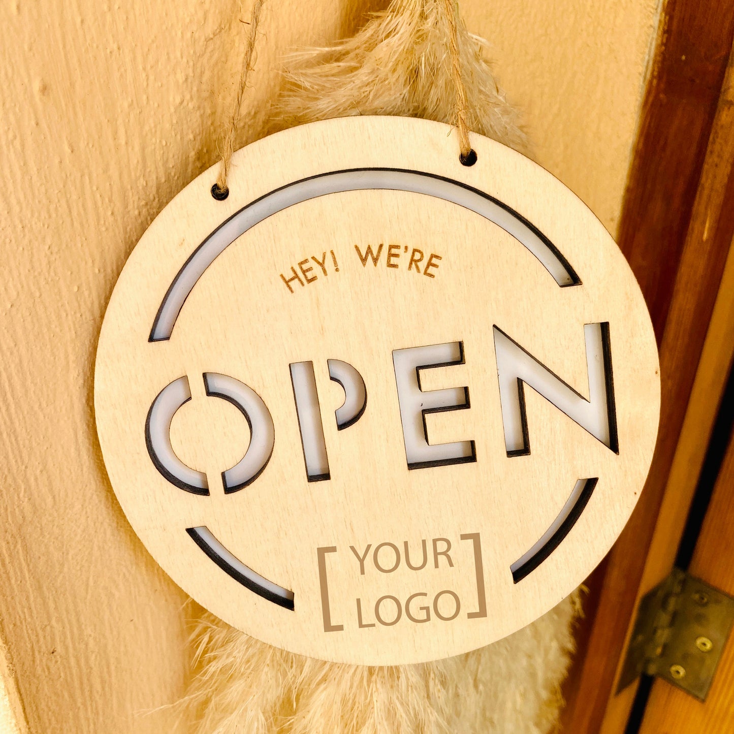 Letrero Premium Open/Close