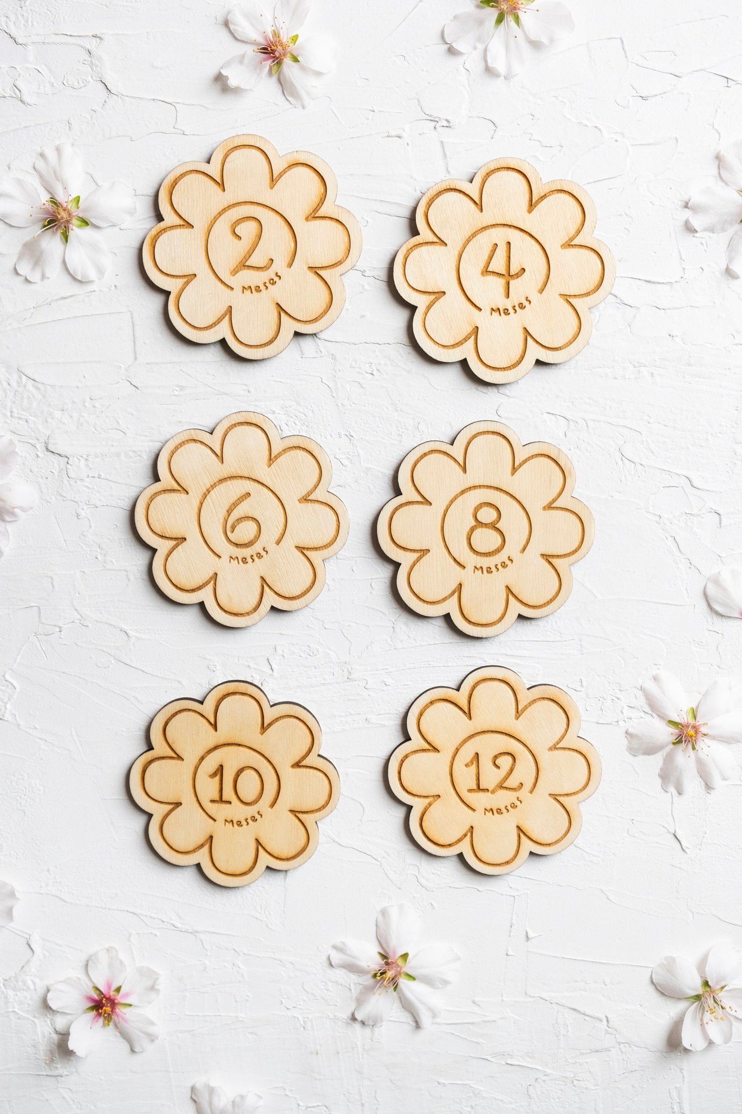 Cumple Meses Flor - reversible
