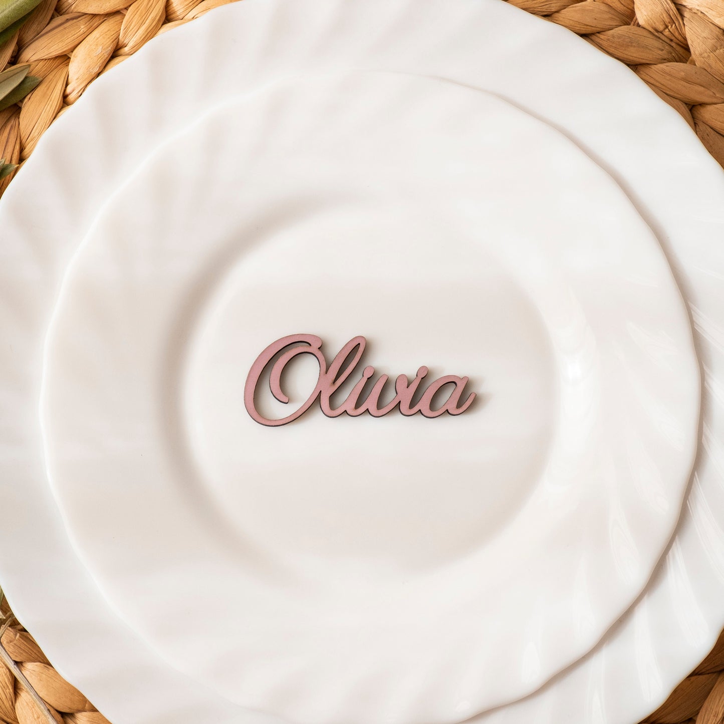 Nombre de madera en troquel
