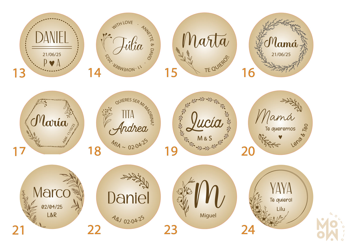 Vela Bambú personalizada