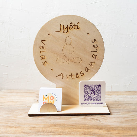 Cartel Circular +QR