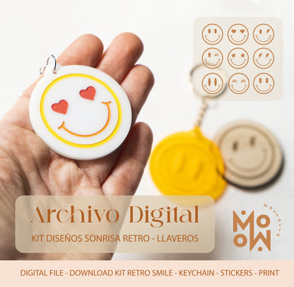 Cara sonriente Retro