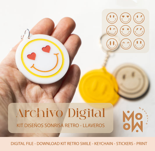 Cara sonriente Retro
