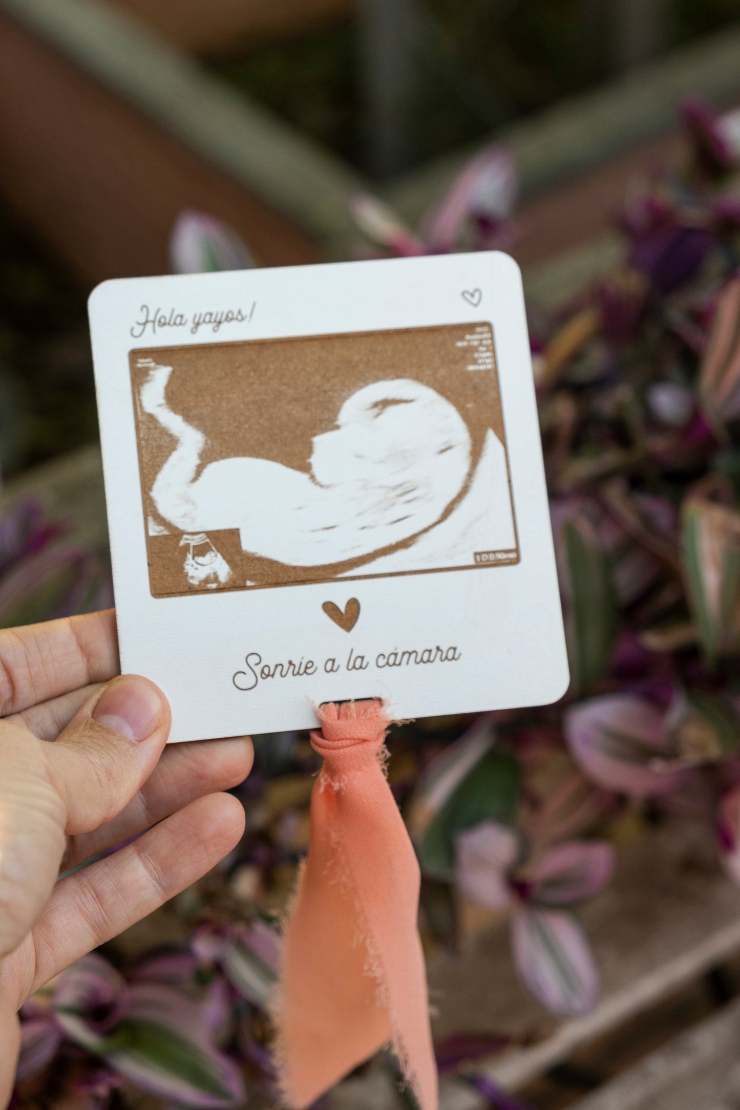 Noticia de embarazo - Mensaje sorpresa en cámara Polaroid