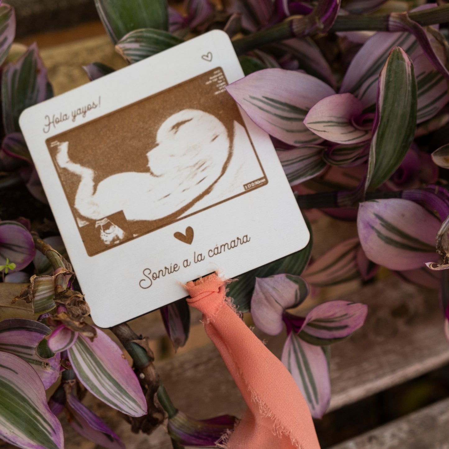 Noticia de embarazo - Mensaje sorpresa en cámara Polaroid