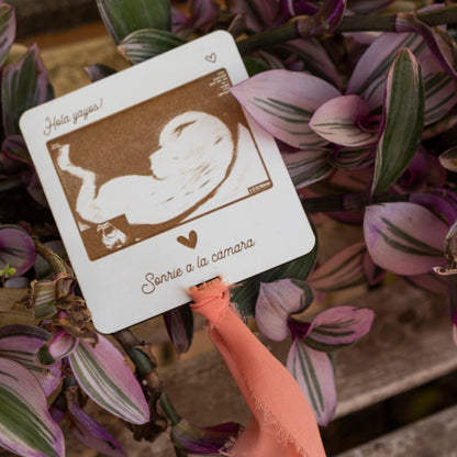 Noticia de embarazo - Mensaje sorpresa en cámara Polaroid