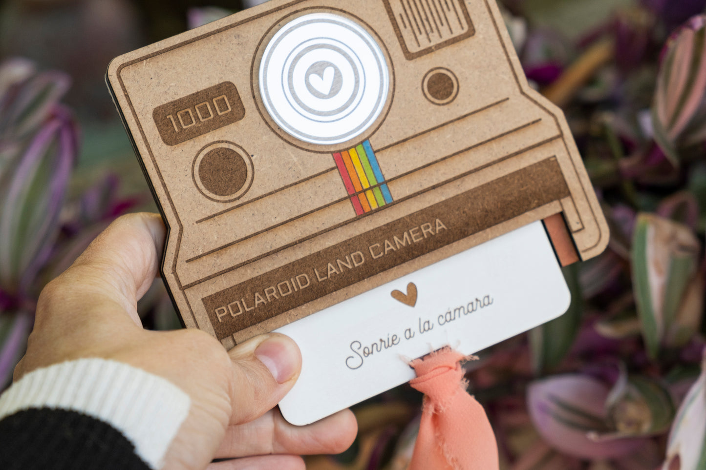 Noticia de embarazo - Mensaje sorpresa en cámara Polaroid