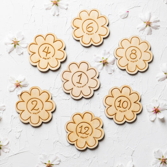 Cumple Meses Flor - reversible