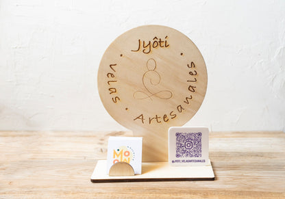 Cartel Circular +QR
