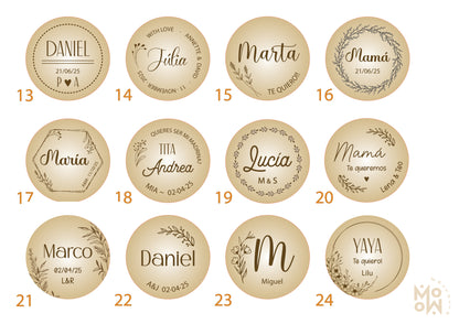 Vela Bambú personalizada