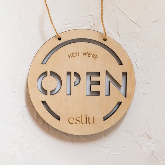 Letrero Premium Open/Close