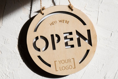 Letrero Premium Open/Close